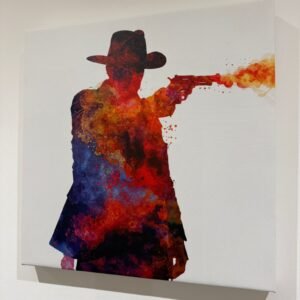 Crimson Frontier - Limited edition triptych wall art